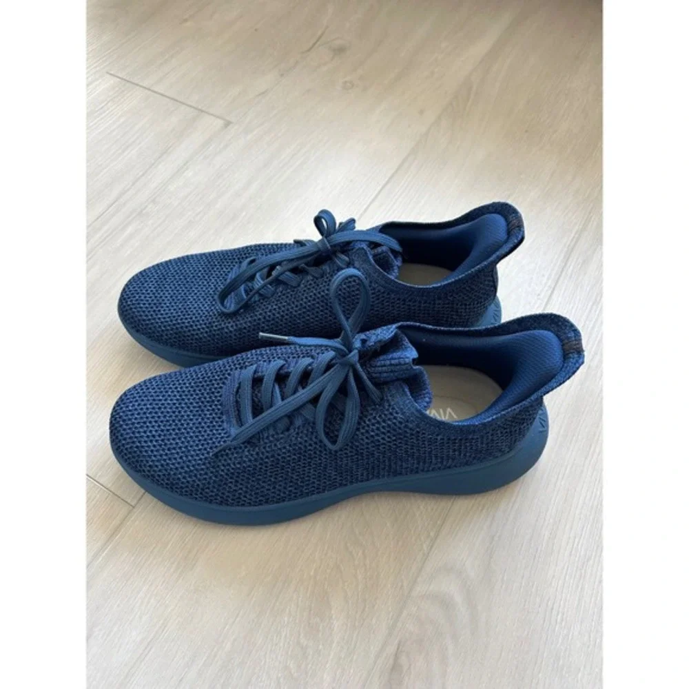 VIVAIA Unisex Mesh Urban Sneakers Navy Knit Walking‎ Comfort Shoes Hands free 44